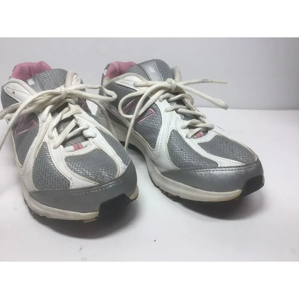 New‎ Balance Womens NB 496 Sneakers Size 9.5 White Pink Hiking Walking Shoes